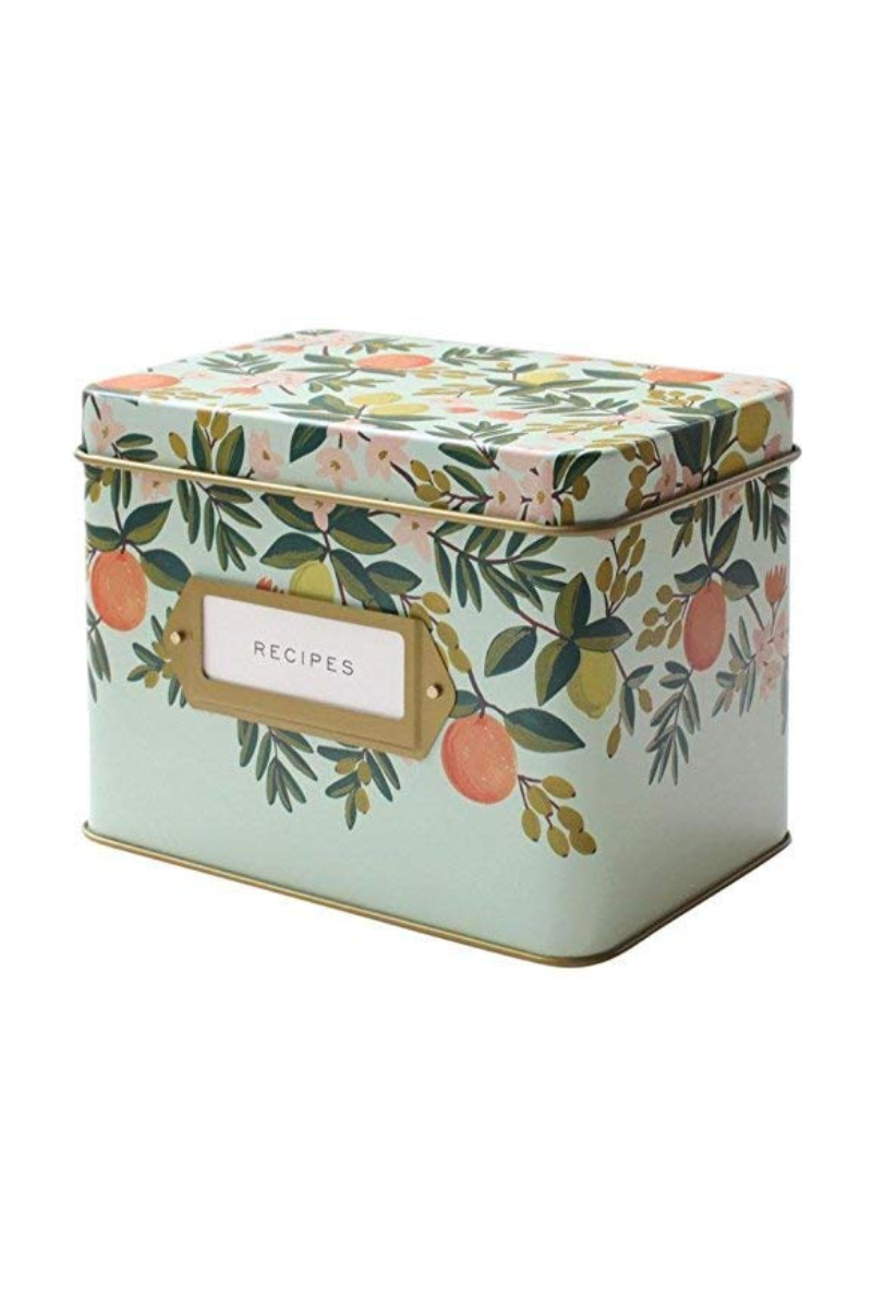 Citrus Floral Recipe Box