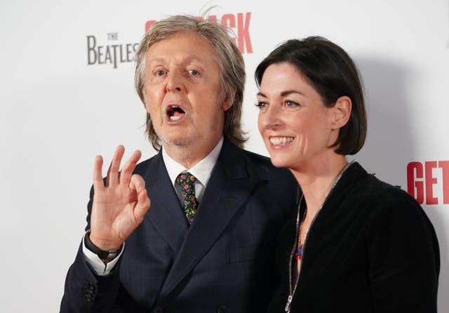 Sir Paul McCartney and his daughter Mary McCartney