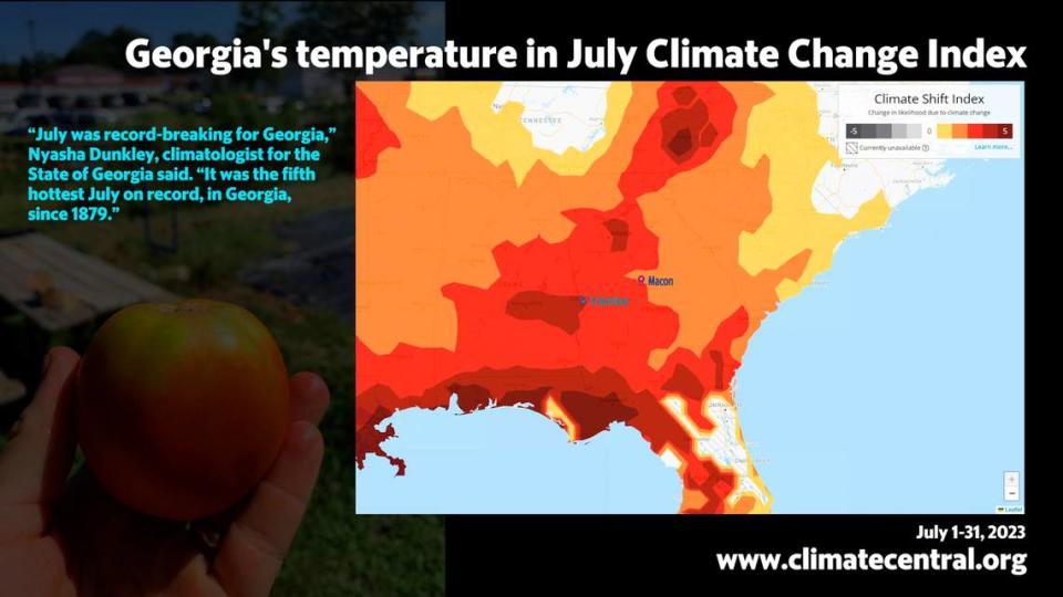 A tool called the Climate Shift Index shows how likely temperatures are due to human-caused climate change.