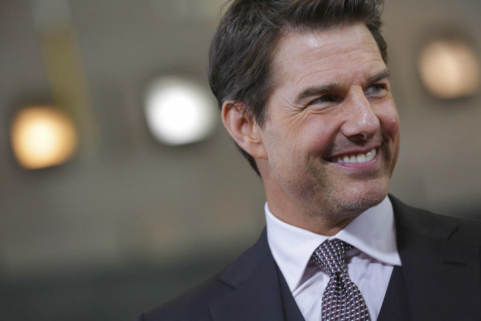 Actor Tom Cruise attends the U.S. premiere of "Mission: Impossible - Fallout" at The Smithsonian National Air and Space Museum on Sunday, July 22, 2018 in Washington. (Photo by Brent N. Clarke/Invision/AP)