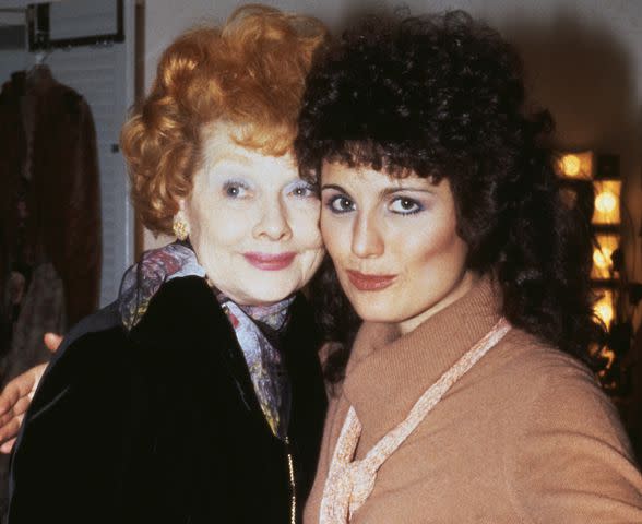 <p>Vinnie Zuffante/Getty</p> Lucille Ball with her daughter Lucie Arnaz, circa 1978.