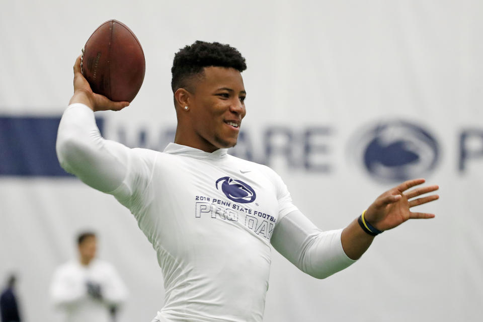 Penn State running back Saquon Barkley told the NFL Network that he was the best player in this draft class. (AP) 