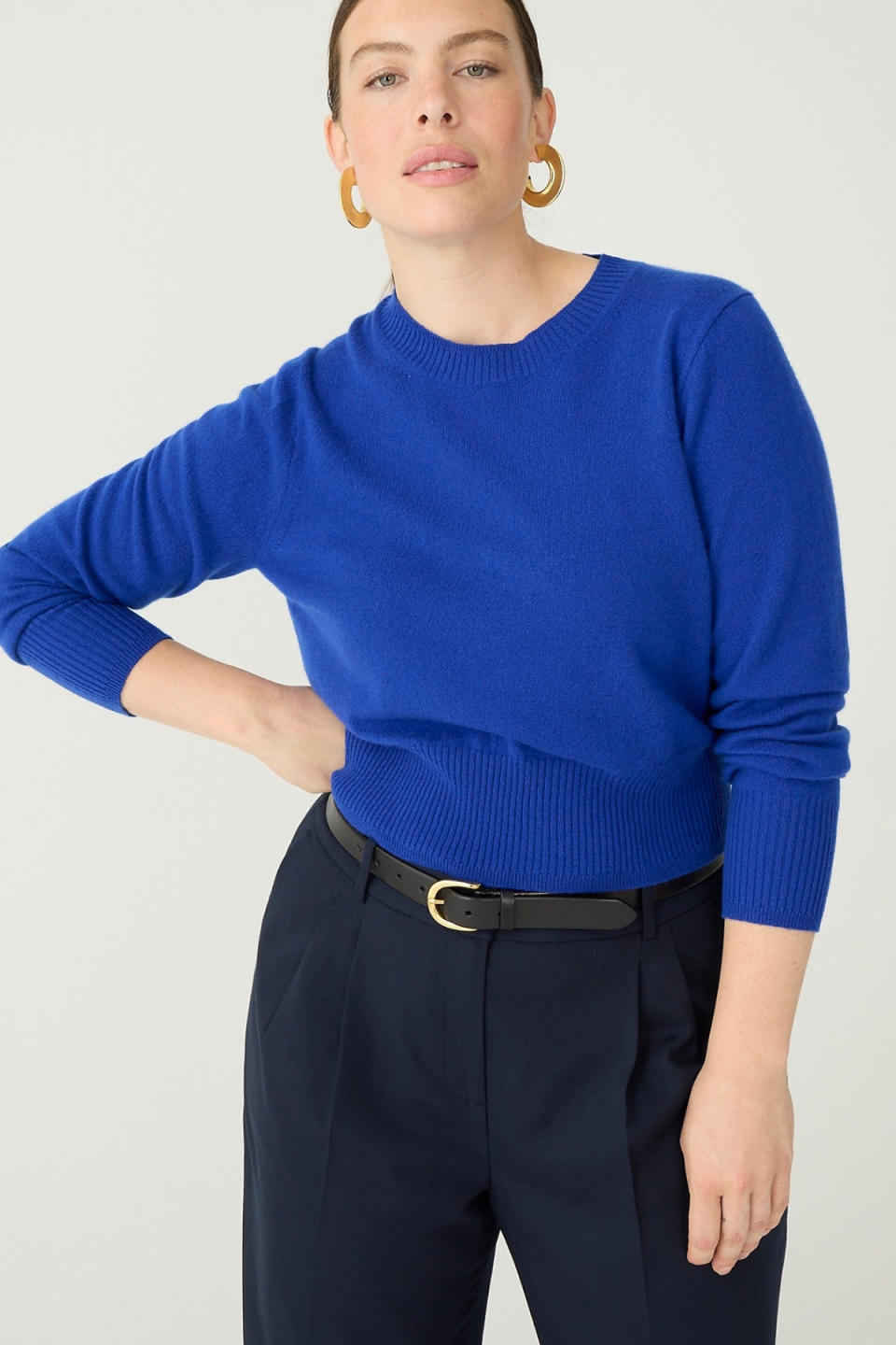 J.Crew Cashmere Shrunken Crewneck Sweater