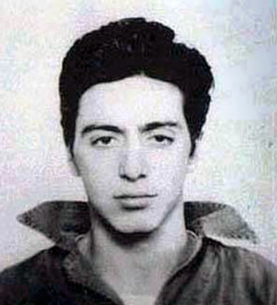 His mugshot in 1961