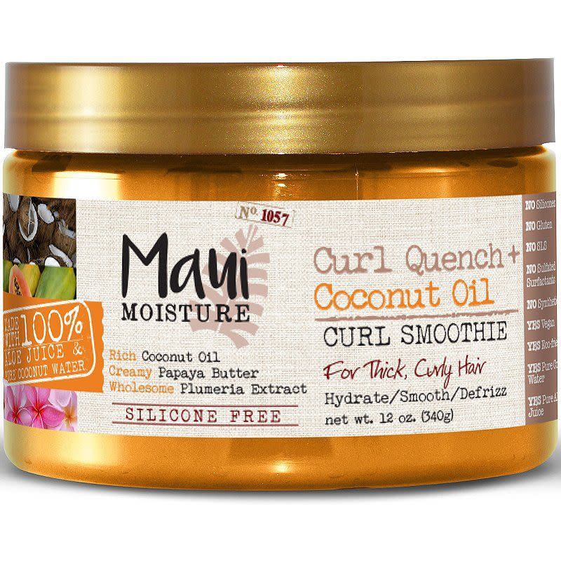 1) Curl Quench + Coconut Oil Hydrating Curl Smoothie