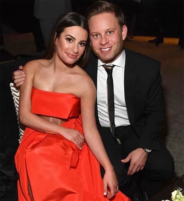 lea michele and husband zach