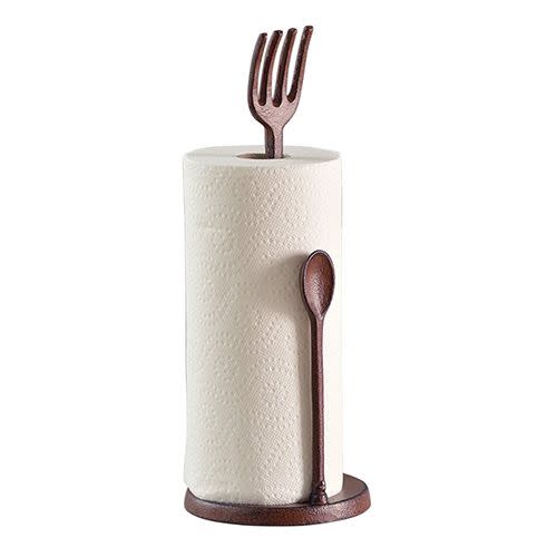 Comfify Fork and Spoon Cast Iron Decorative Paper Towel Holder
