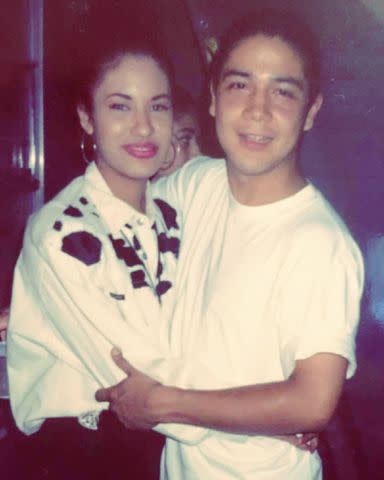 <p>Chris Perez Instagram</p> Selena Quintanilla and Chris Pérez.