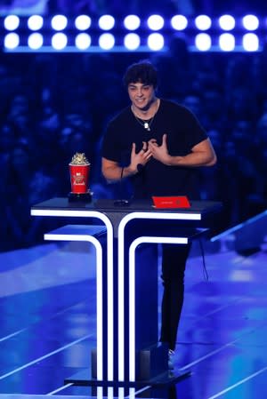 2019 MTV Movie and TV Awards - Noah Centineo wins "Breakthrough Performance" award