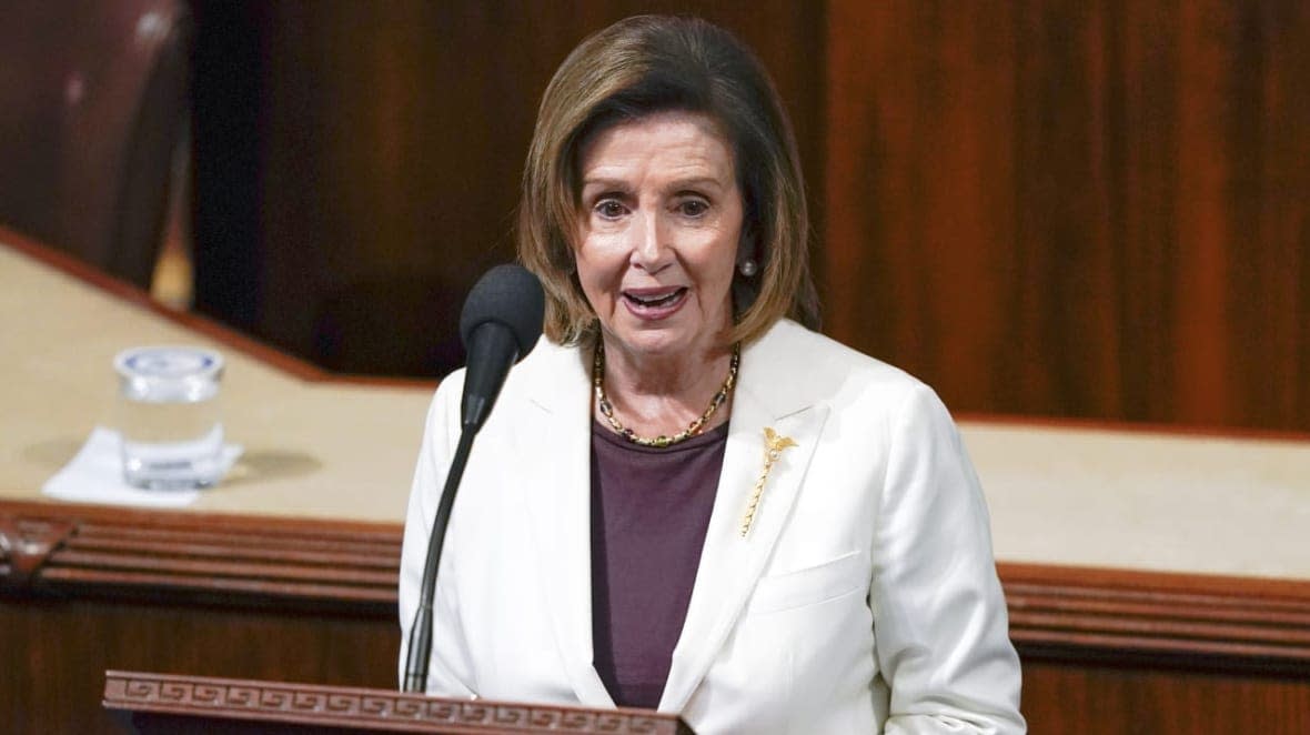 House Speaker Nancy Pelosi of Calif., speaks on the House floor at the Capitol in Washington Thursday, Nov. 17, 2022. (AP Photo/Carolyn Kaster)