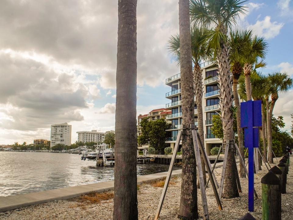 Buildings near a dock in Coconut Grove