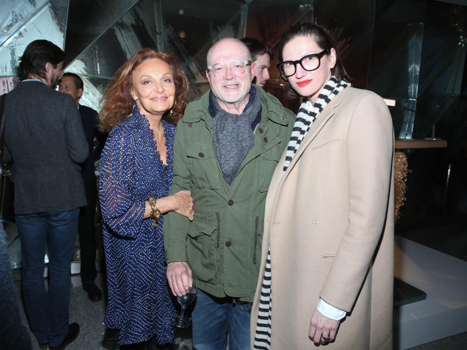 Jenna Lyons, Diane von Furstenberg and Mickey Drexler in 2015.