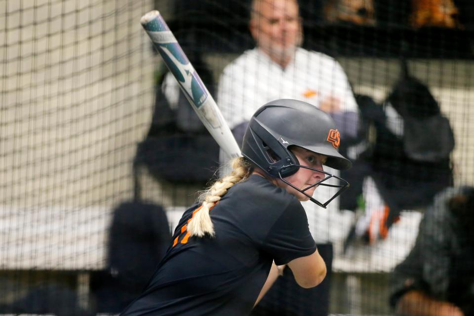 OSU junior Katelynn Carwile is batting .344 after a hot start to the month.