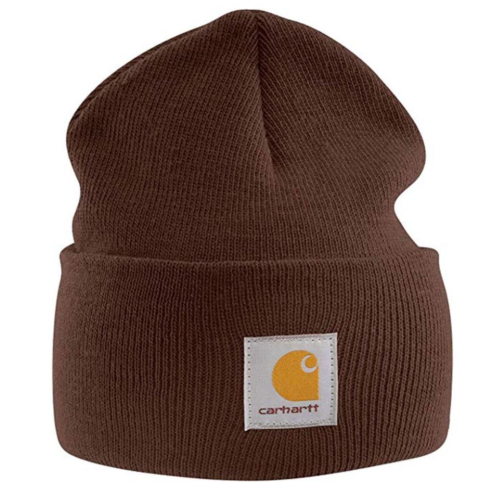 <p><strong>Carhartt</strong></p><p>amazon.com</p><p><strong>$34.95</strong></p><p><a href="https://www.amazon.com/dp/B002G9UE1S?tag=syn-yahoo-20&ascsubtag=%5Bartid%7C10055.g.29726186%5Bsrc%7Cyahoo-us" rel="nofollow noopener" target="_blank" data-ylk="slk:Shop Now;elm:context_link;itc:0;sec:content-canvas" class="link ">Shop Now</a></p><p>As the season gets chillier, this popular beanie from Carhartt makes a great stylish (and warm!) addition to their wardrobe — men, women or kids. Choose from nearly 20 different patterns and colors to match their winter coat.</p>