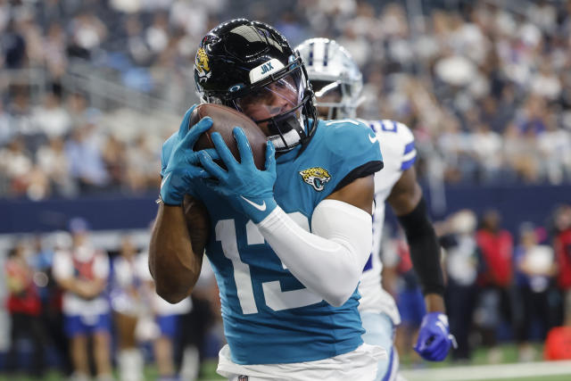 Ridley has 2 catches in 1st game in almost 2 years as Jags get 28-23  preseason win over Cowboys - ABC News