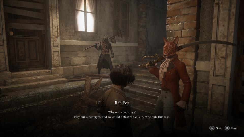 In-game screenshot of NPCs in Lies of P