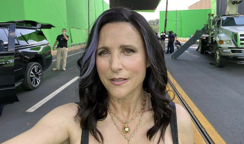 Julia Louis-Dreyfus during the filming of 'Black Panther: Wakanda Forever' 2022