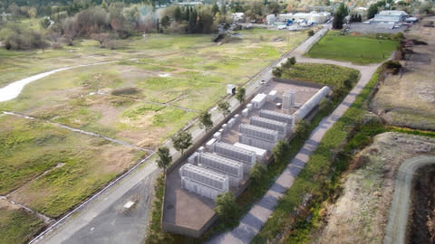 Rendering of the Calistoga Resiliency Center - the system will provide 48 hours of continuous power to the City of Calistoga. (Photo: Business Wire)