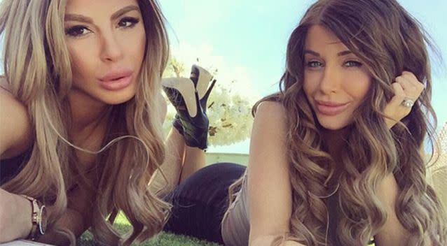 Aisha and Aysha Mehajer appear to be close friends when they're not launching new business ventures. Photo: Instagram