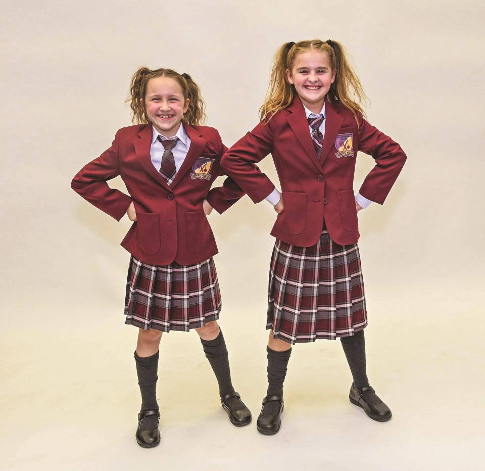 Elaina Dobey, left, and Cassie Magrath share the title role in Lyric Theatre of Oklahoma's production of the musical "Matilda." Performances are June 21-26 at the Civic Center Music Hall.