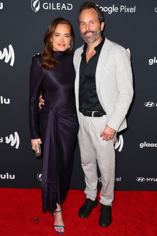 <p>Joe Scarnici/Getty</p> Meredith Marks and Seth Marks attend the 35th Annual GLAAD Media Awards