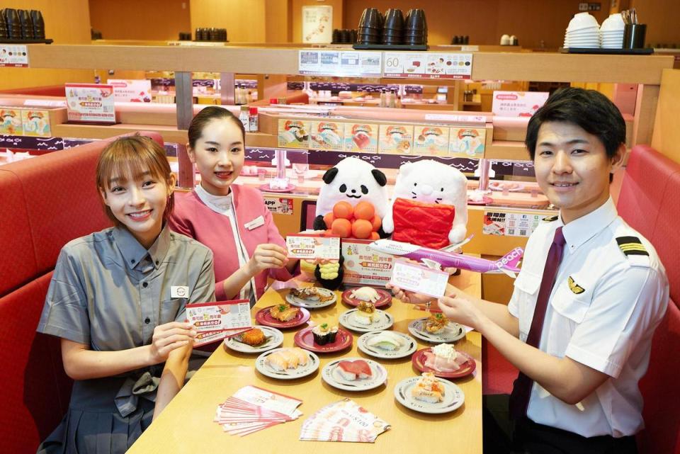 在活動期間於壽司郎店內消費滿指定金額，還可抽樂桃航空Peach點數等多個獎項。（壽司郎提供）