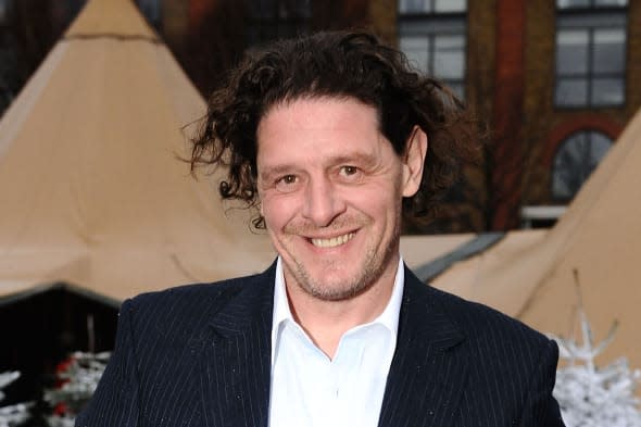 File photo dated 02/12/2009 of chef and TV personality Marco Pierre White, who has agreed a franchise deal that will see around 50 of his restaurants rolled out across the UK over the next five years. PRESS ASSOCIATION Photo. Issue date: Sunday March 2, 2014. He has teamed up with hotel development company Sanguine Hospitality to expand his Marco Pierre White Steakhouse Bar & Grill and Marco's New York Italian eateries. See PA story CITY Marco. Photo credit should read: Ian West/PA Wire