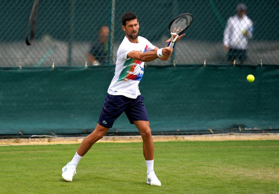 Novak Djokovic is gearing up for another tilt at the crown (John Walton/PA) (PA Wire)