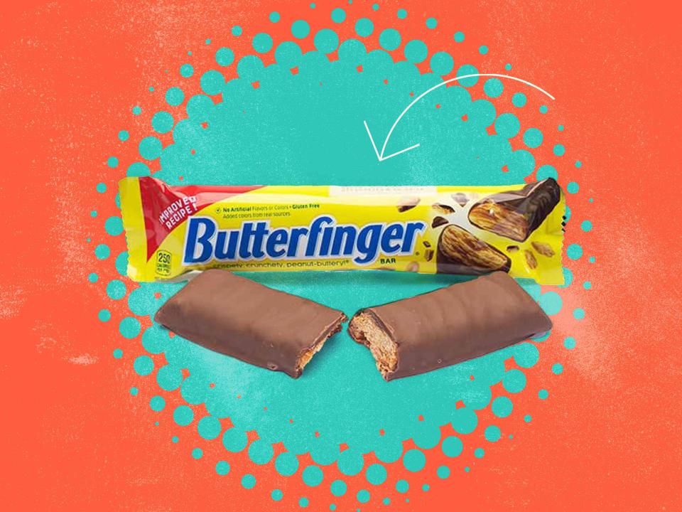 <p>butterfinger</p>