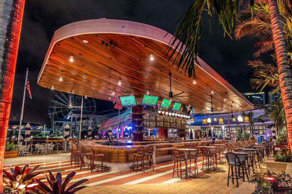 The Rum Bar at Pier 5 at Bayside Marketplace in downtown Miami.