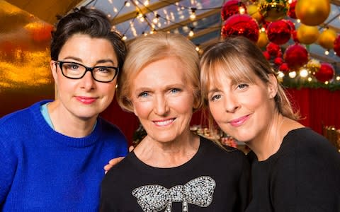 Sue Perkins, Mary Berry and Mel Giedroyc - Credit: BBC