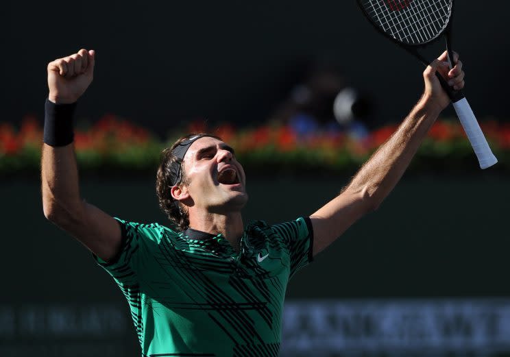 Roger Federer est inarrêtable depuis le début de l’année 2017 (Getty Images)