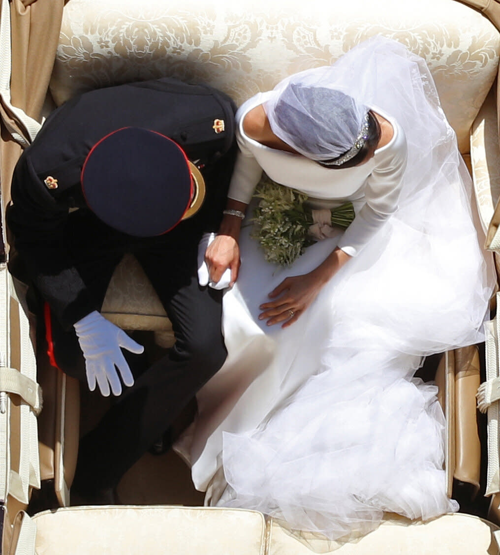 A view of their ride from the top. 