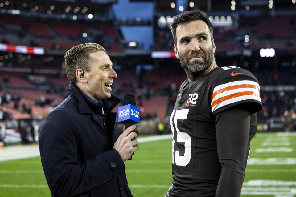 Joe Flacco has already provided one of the best stories of the 2023 NFL season. (Photo by Lauren Leigh Bacho/Getty Images)