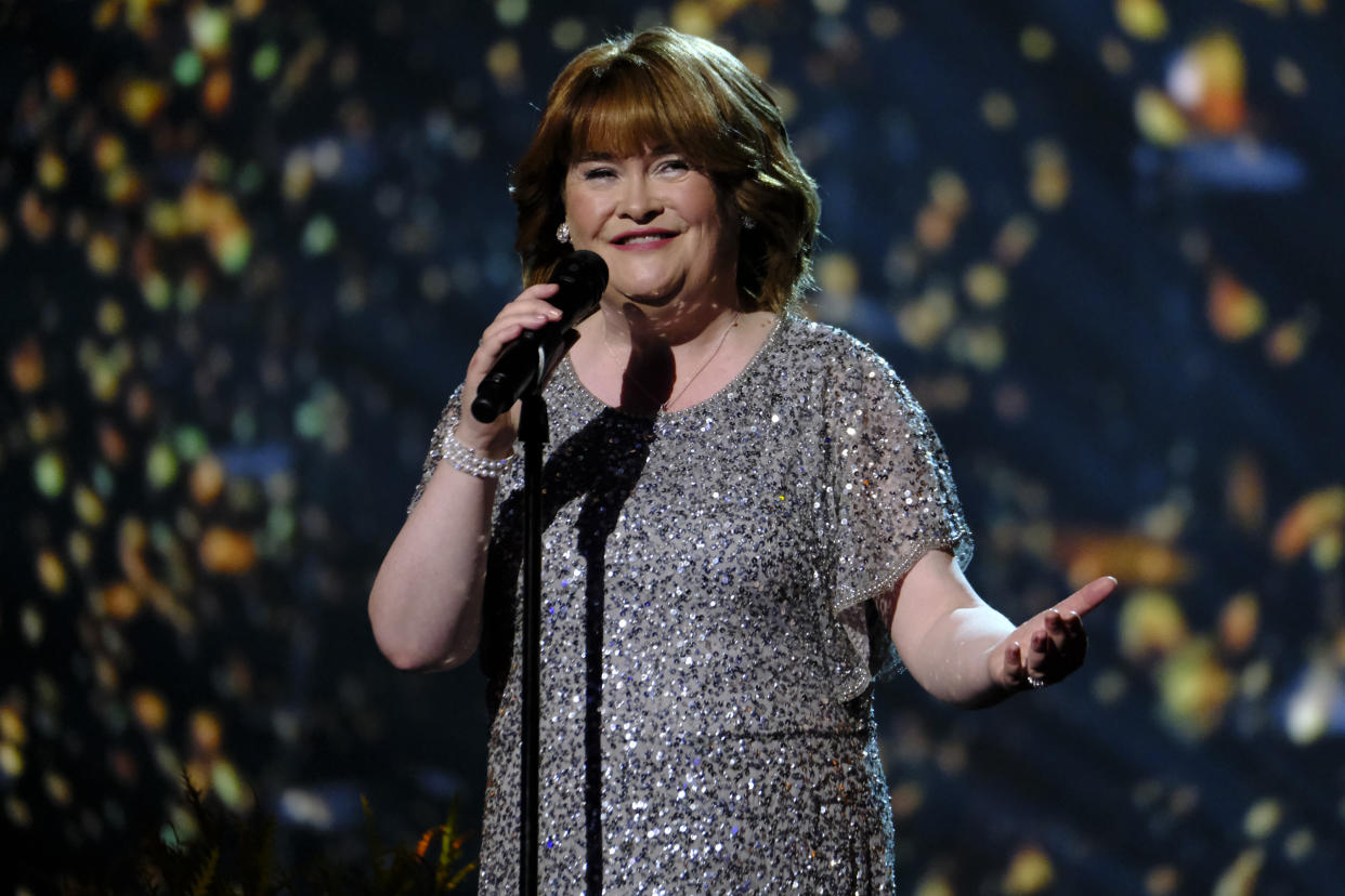 Susan Boyle encouraged her followers to get the coronavirus vaccine. (Photo by: Trae Patton/NBCU Photo Bank/NBCUniversal via Getty Images via Getty Images)