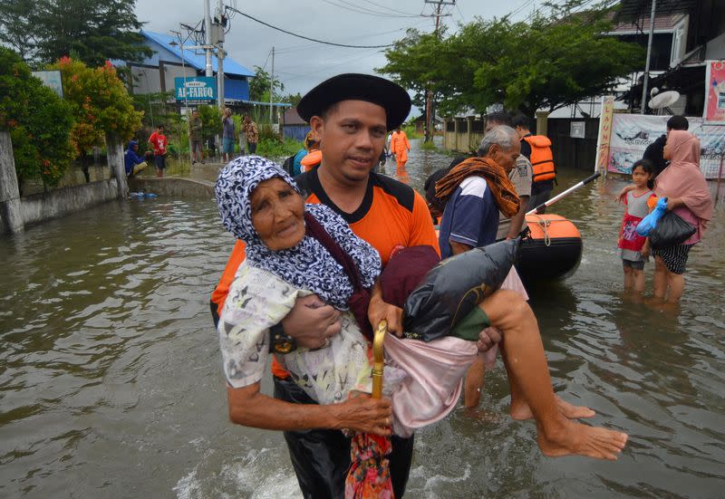Inundaciones en Padang, provincia de Sumatra Occidental