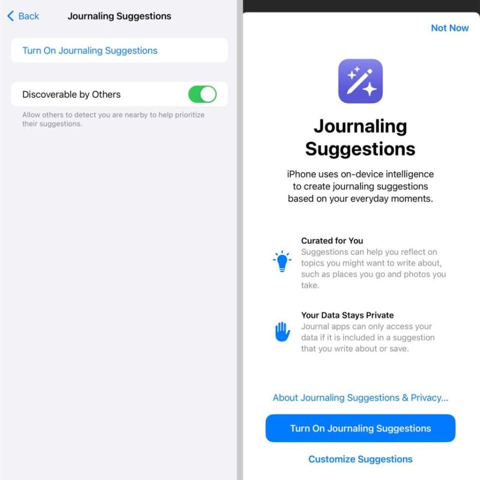 The Journal app boasts a “Journaling Suggestions” feature that auto-toggles on and had iPhone users concerned that Apple was sharing their personal information. Apple