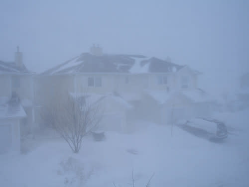 Blizzard on January 10, 2007, in Saskatoon, Saskatchewan, Canada.