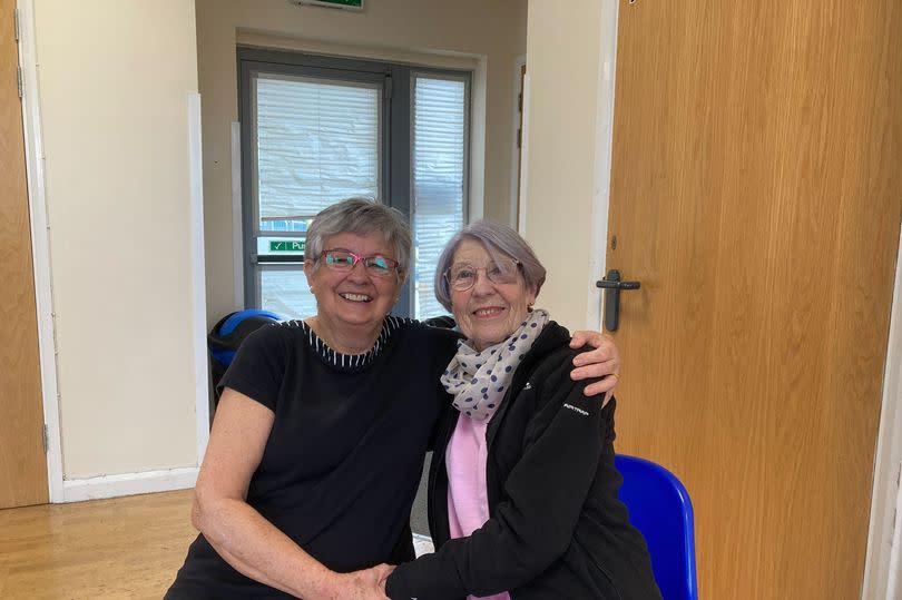 79-year-old Carol Tyreman and 80-year-old Wendy Rodwell both enjoy going to Fit for Life when it comes to Brockworth