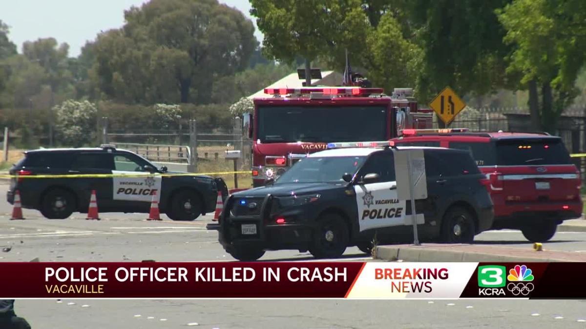 Vacaville officer killed in crash while making a traffic stop