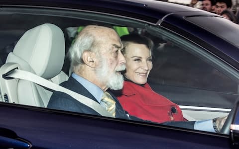 Prince and Princess Michael of Kent arriving - Credit: Jeff Gilbert for The Telegraph