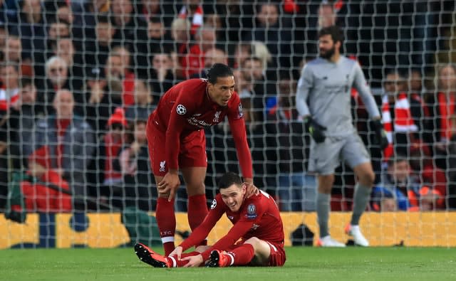 Andy Robertson's was full of praise for Virgil van Dijk.