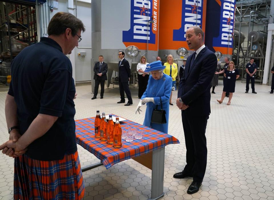 Prince William Honors Warship Construction Workers at the BAE Systems Shipyard in Glasgow