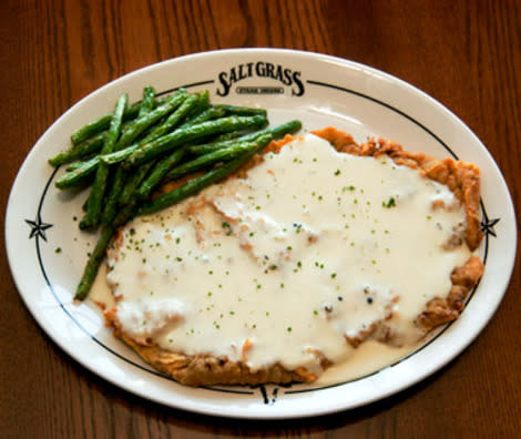 The Chicken-Fried Steak at Saltgrass Steak House in Houston, TX.