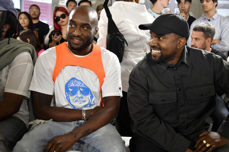 Virgil Abloh and Kanye West - Credit: Dominique Maitre/WWD