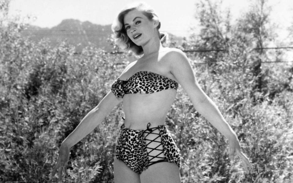 Leo-Print, die Dritte: Die schwedische Schauspielerin Anita Ekberg ("Krieg und Frieden", "Das süße Leben") 1955. (Bild: Silver Screen Collection)