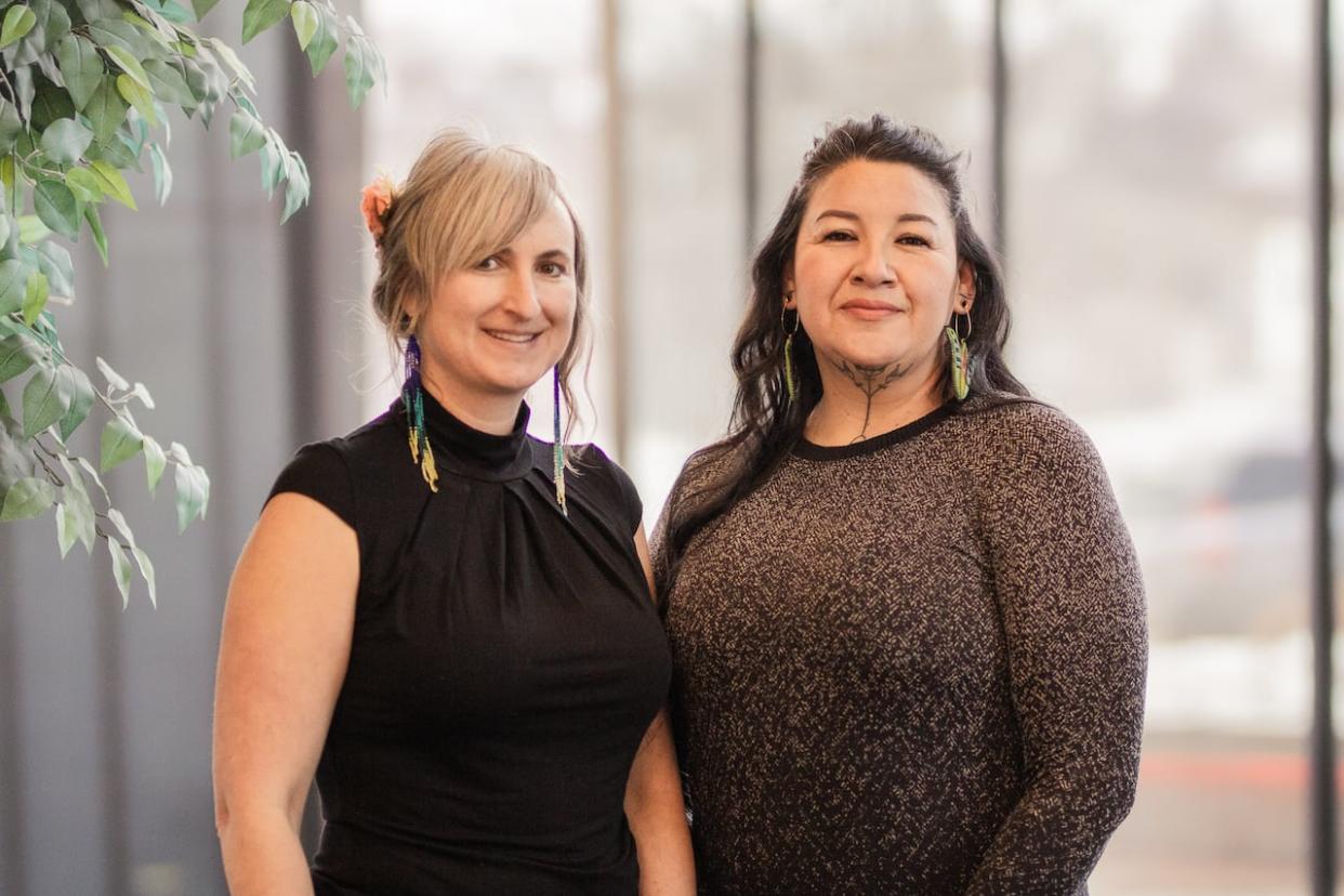 The Community Arts Mentorship Program (CAMP) was created by Eliza Doyle, left, and Holly Yuzicapi. (Andrew Bromell - image credit)