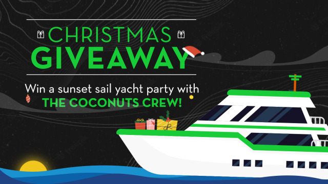 GIVEAWAY: Win a sunset yacht party with Coconuts