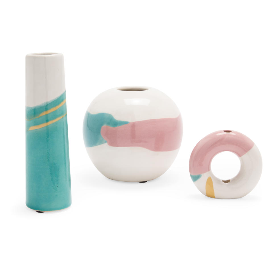 Abstract Vase Set of 3 by Drew Barrymore Flower Home. (Photo: Walmart)