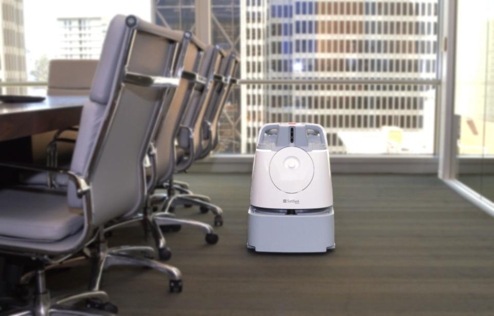The Whiz is an automated vacuum for use in hotels and office buildings.